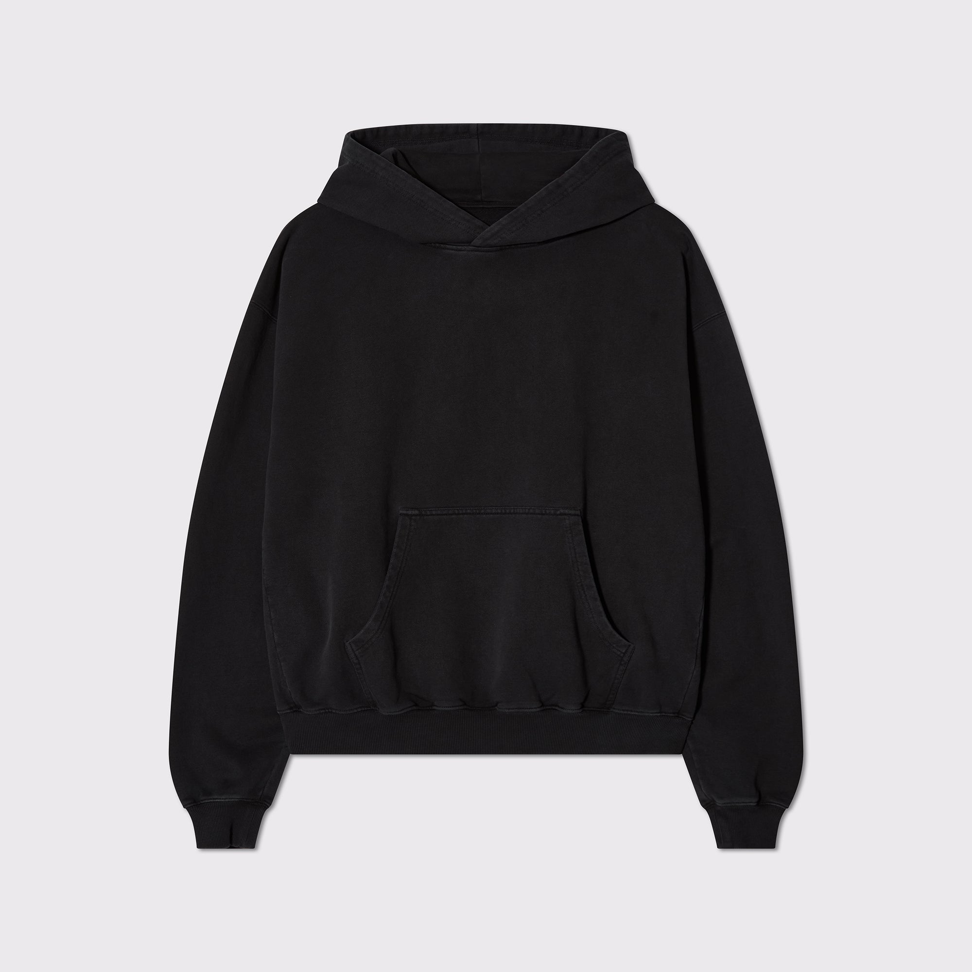 Boxy Hoodie - Tour Washed Black